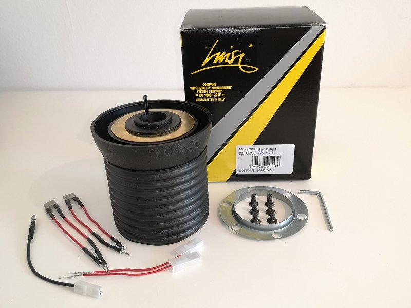 Set Luisi Mirage Sportlenkrad Wildleder schwarz geschüsselt & Nabe Porsche 993 Cup & Cup RSR 08/1993-07/1998 W5906